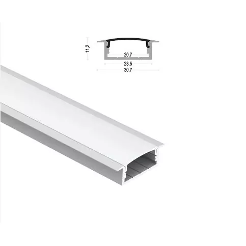 LED rektangulär aluminiumprofil för Strip Light